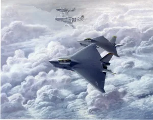 X 32: An artist?s impression of the Boeing entry in the Joint?