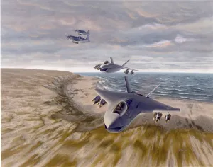 X 32: An artist?s impression of the Boeing entry in the Joint?