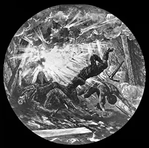 Seam: Artist's impression of a colliery explosion