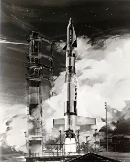 Titan: An artist's impression of Dyna Soar during launch