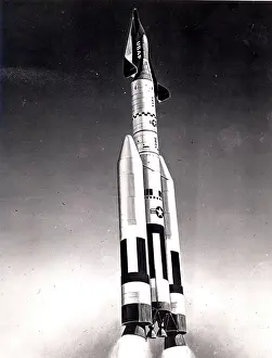 Titan: An artist's impression of Dyna Soar during launch