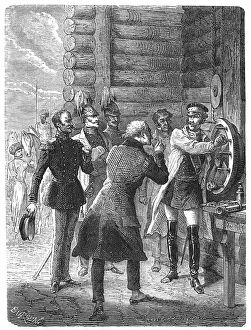 Figuier: Artist's reconstruction of the scene when Tsar