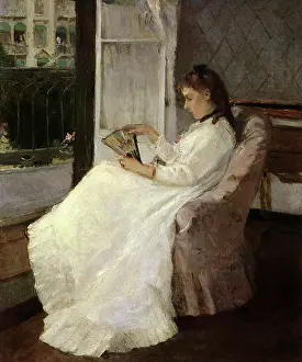 Contemplating: The Artist's Sister at a Window, by Berthe Morisot