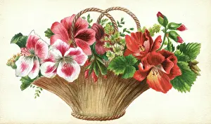 Patricia Aubrey: Artwork by Florence Auerbach, basket of flowers