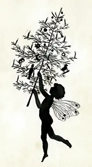 Patricia Aubrey: Artwork by Florence Auerbach, fairy with tree