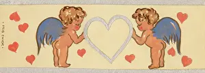 Serviettes: Artwork suggestion for Party Tableware - Two Cherubs