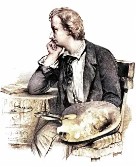 Mary Evans (colourised): ARY SCHEFFER