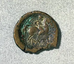 Mint: As. Reverse. Ibero-roman. Bronze. Rider. Mint of Ilduro (Ma