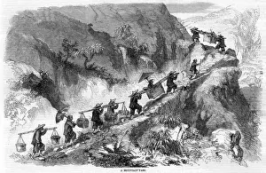 Coolies: Ascending a mountain in China with coolies