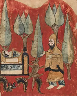 Kalila: The Ascetic Finds his Son Alive in his Crib