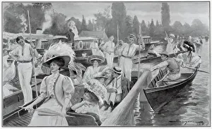 Boulter: Ascot Sunday outside Boulter's Lock 1908