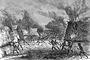 Elmina: The Ashanti War (1873-74) - Setting fire to a village