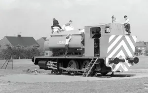 Humberside: Ashby, Children Playing on the Train c1960
