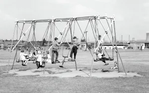 Humberside: Ashby, the Swings c1960