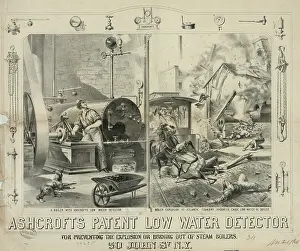Preventing: Ashcroft's patent low water detector for preventing the expl