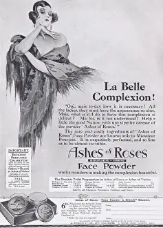 Bourjois: Ashes & Roses Face Powder advert, 1927