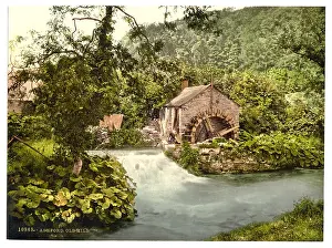 Ashford: Ashford, old mill, Derbyshire, England
