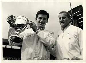 Neale: Ashley Cooper and Neale Fraser at Wimbledon