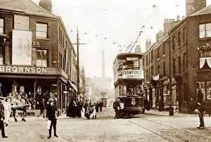 Lyne: Ashton-under-Lyne Old Square early 1900s