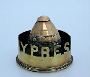 Fused: Ashtray made from an 18 pounder shell case - YPRES