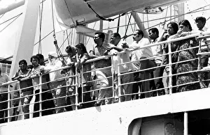 Dada: Asian passengers on board the SS Karanja after