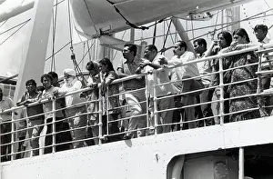 Dada: Asian passengers on board the SS Karanja after