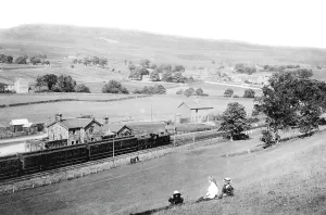 Askrigg: Askrigg, Railway Station 1911