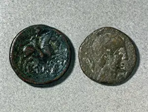 Mint: Assarius. Reverse and adverse. Ibero-roman. Bronze. Mint of