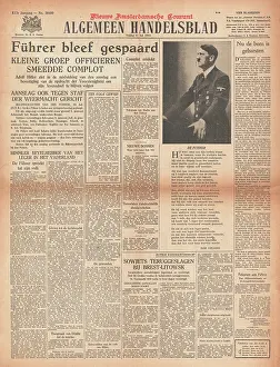 Jodl: Assassination attempt on Adolf Hitler