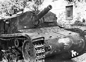 Defection: An assault gun that was deployed against German troops