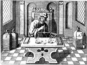 Measurement: Assayer testing samples of gold or silver using