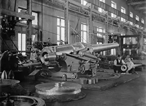 Mechanization: Assembled cannon in the foundry of the Washington ?