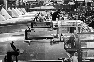 Werke: Assembly in a factory hall of Henschel Werke