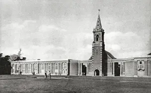 Drapers: Assembly Hall and Chapel Tower at Russell School, Addington