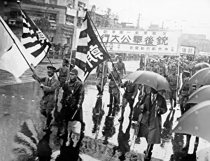 Umbrellas: Assembly in Tokyo, 1938