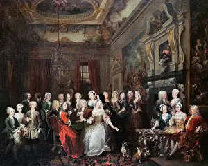Wanstead: Assembly at Wanstead House Painting by William