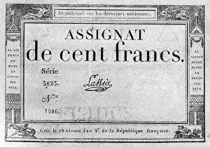 Quick: Assignat bill of 100 Francs