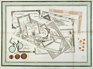 Assignats: Assignats and Pince-Nez. Paris, Musee