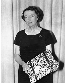 Inspectorate: Assistant HMI Kathleen May Hill with gift