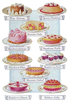 Gateau: Assorted Desserts circa 1939