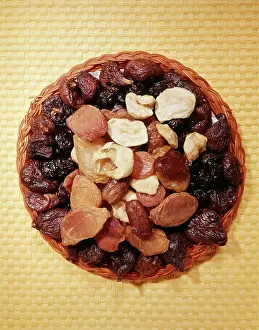 Nutrients: Assorted Dried Fruits Arrangement Figs Dates Prunes