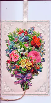 Forgetmenot: Assorted flowers on a greetings card
