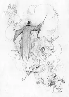 Sorcerers: An assortment of fantasy characters