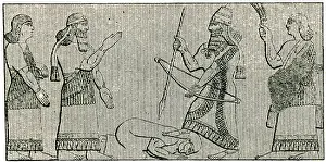 Humiliating: An Assyrian Humiliating His Captive