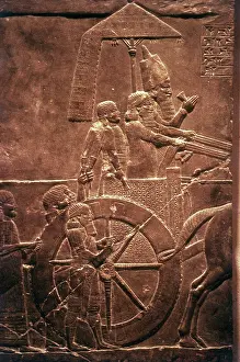 Basrelief: Detail of the Assyrian relief