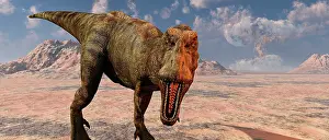 Explosive: An asteroid hitting the Earth, marking the end of T-rex and