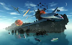 Blazing: An asteroid rips apart the Earth's crust causing mass ?