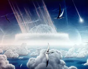 Asteroids: Asteroid slamming into the shallow seas ?