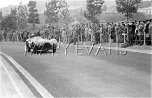 Pedralbes: Aston Martin DB3S at Pedralbes, Spain