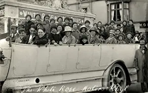 Charabanc: Aston Workhouse in charabanc at Rhyl